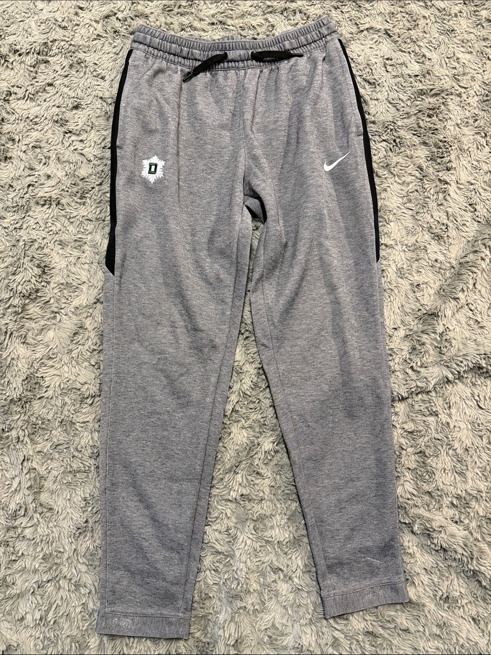 Nike Gray Sweat Joggers with Black Side Panels Dartmouth Skiing